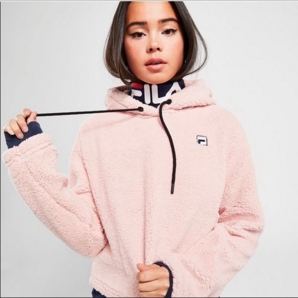 Fila • Teddy Jacket • Fleece Sweater • Large • Pink • Winter • Fall • Autumn